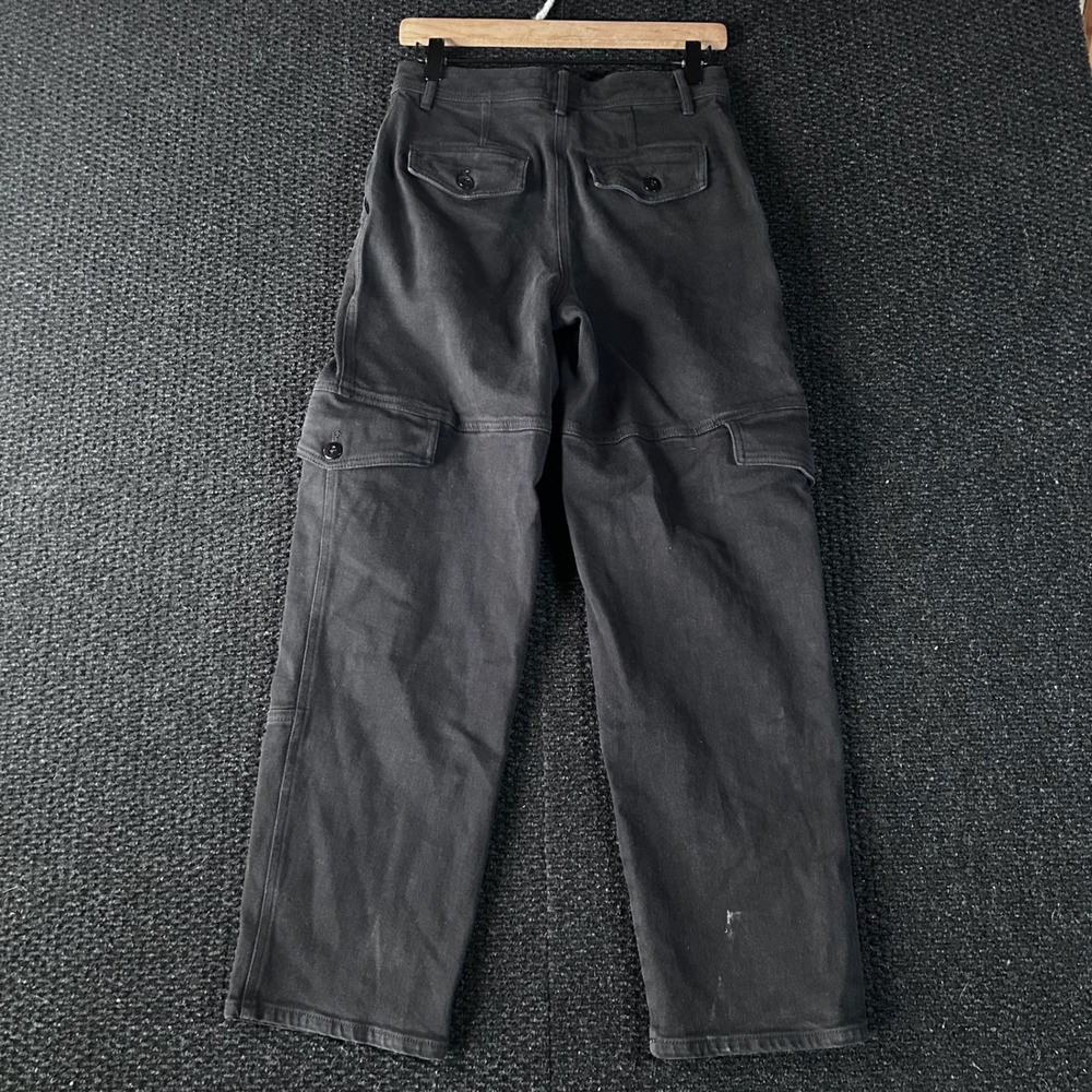 WILFRED FREE Black Cargo Utility Pants Women's Size 2 Wide Leg High Rise - Picture 4 of 9
